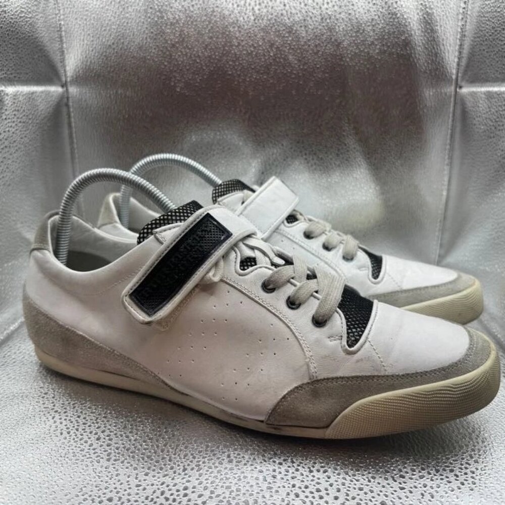Size EU 45 - Burberry Sport Womens White Low Top Lace-Up Athletic Sneakers